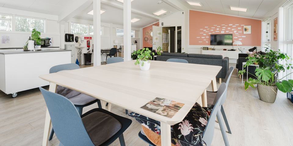 Køkken og opholdsrum