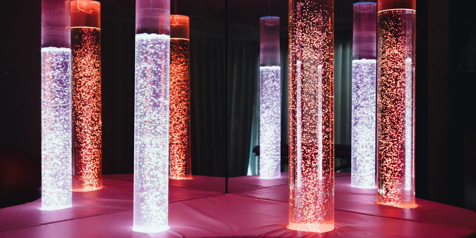 Sanserør med bobler