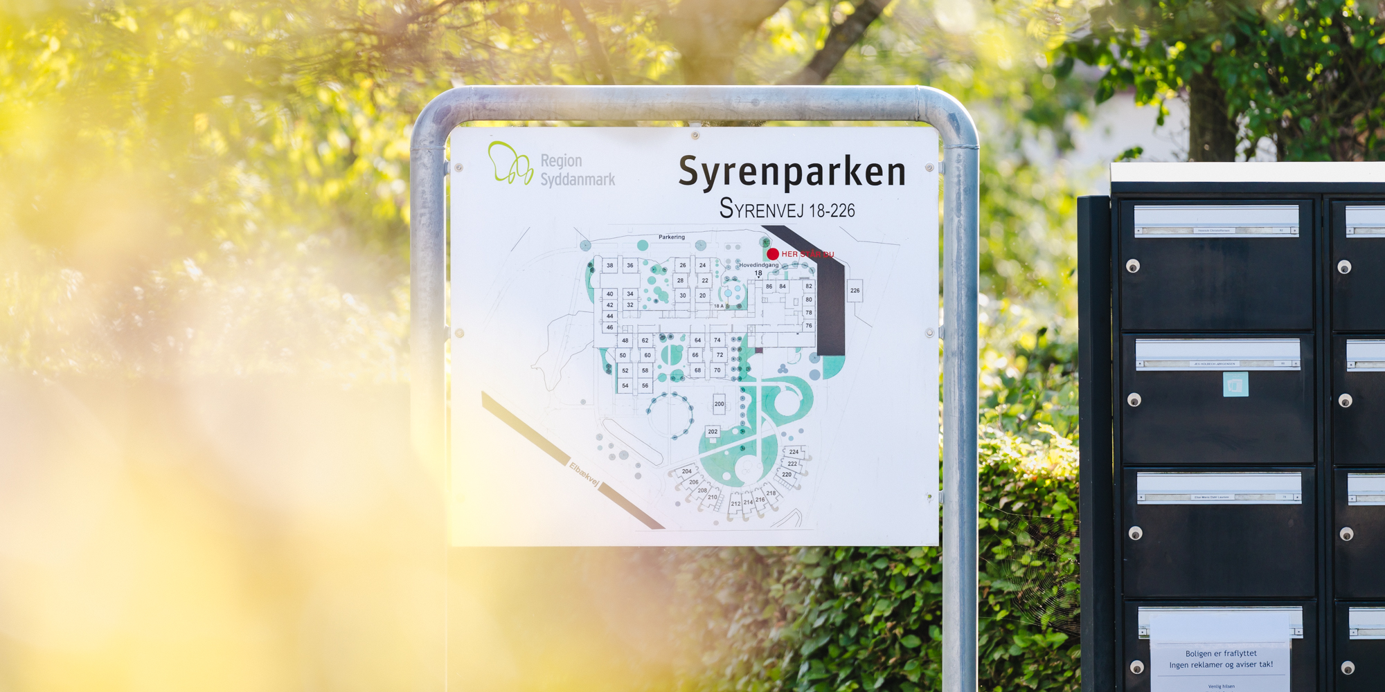 Indgangen til Syrenparken