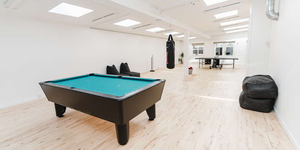 Aktivitetssal i Ungehuset Røjleskov